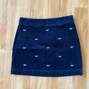 Vineyard Vines Dark Blue Mini Skirt with Whale Pattern
